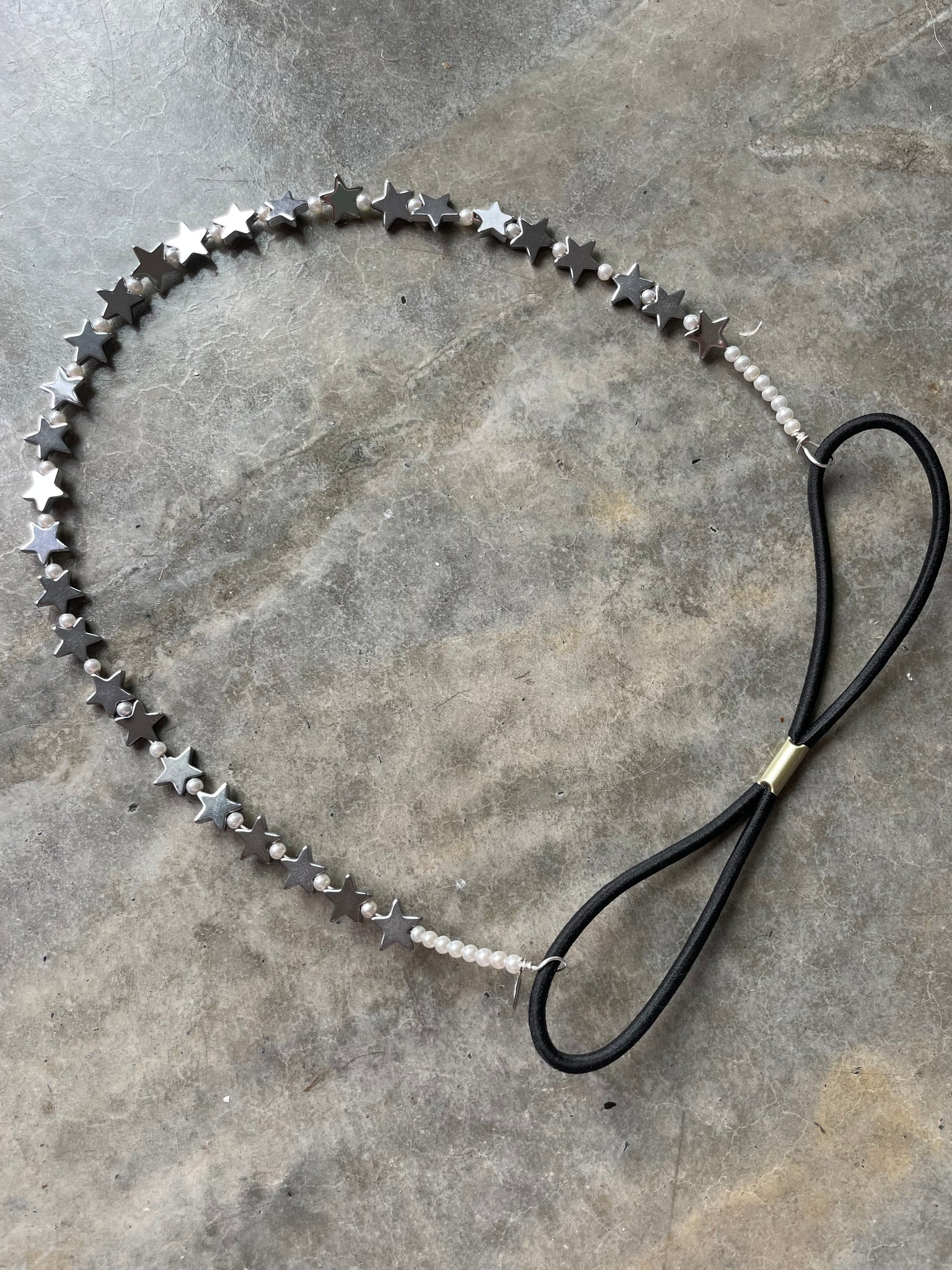 Metal Star Beaded Headpiece