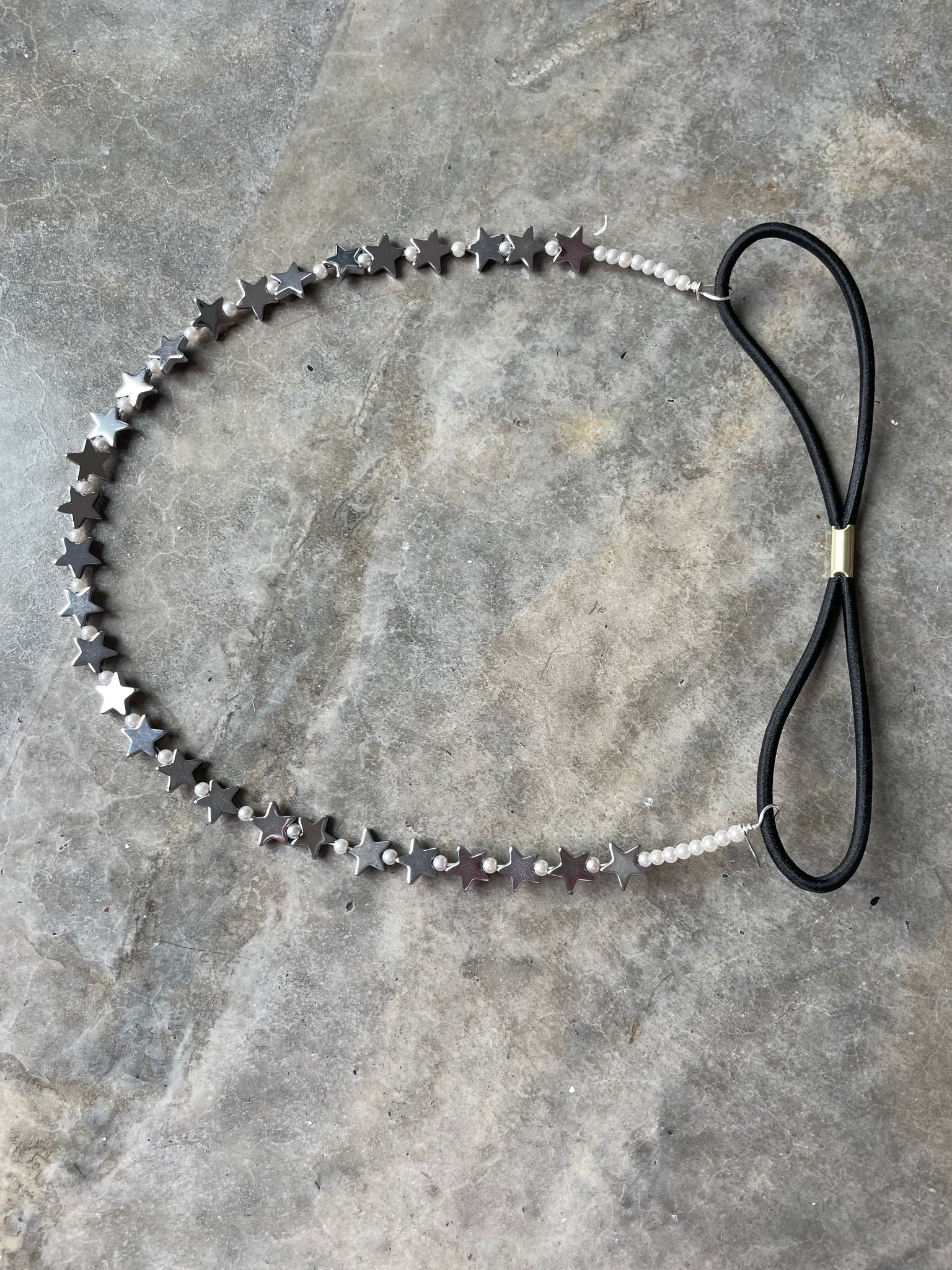 Metal Star Beaded Headpiece