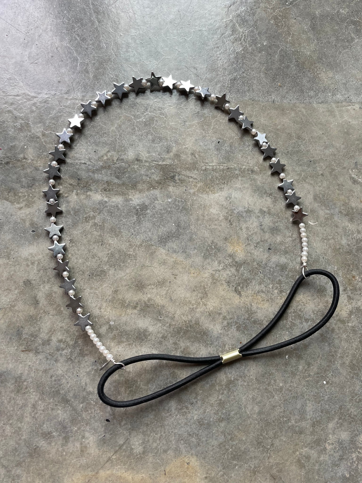 Metal Star Beaded Headpiece
