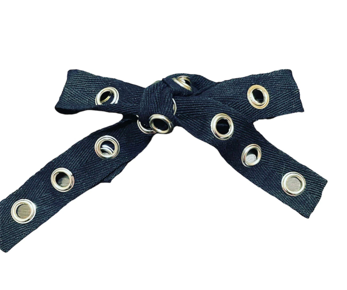 Grommet Bow Barrette