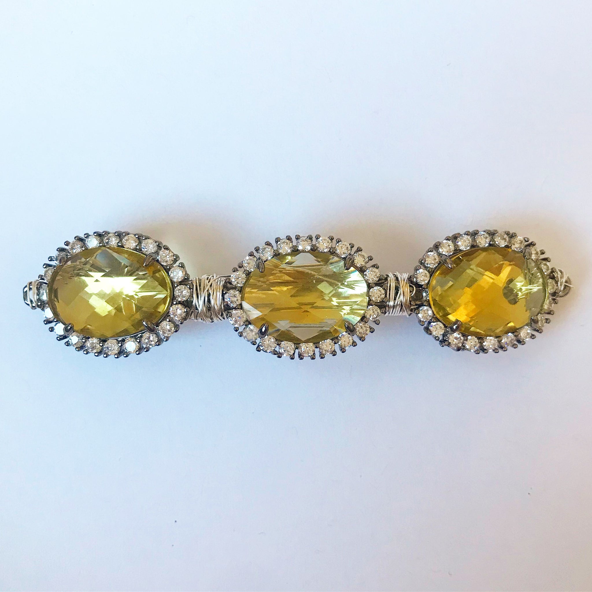 Crystal Gemstone Barrette