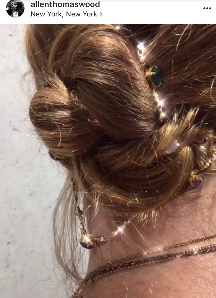 Multi-Color Crystal Chain Headpiece