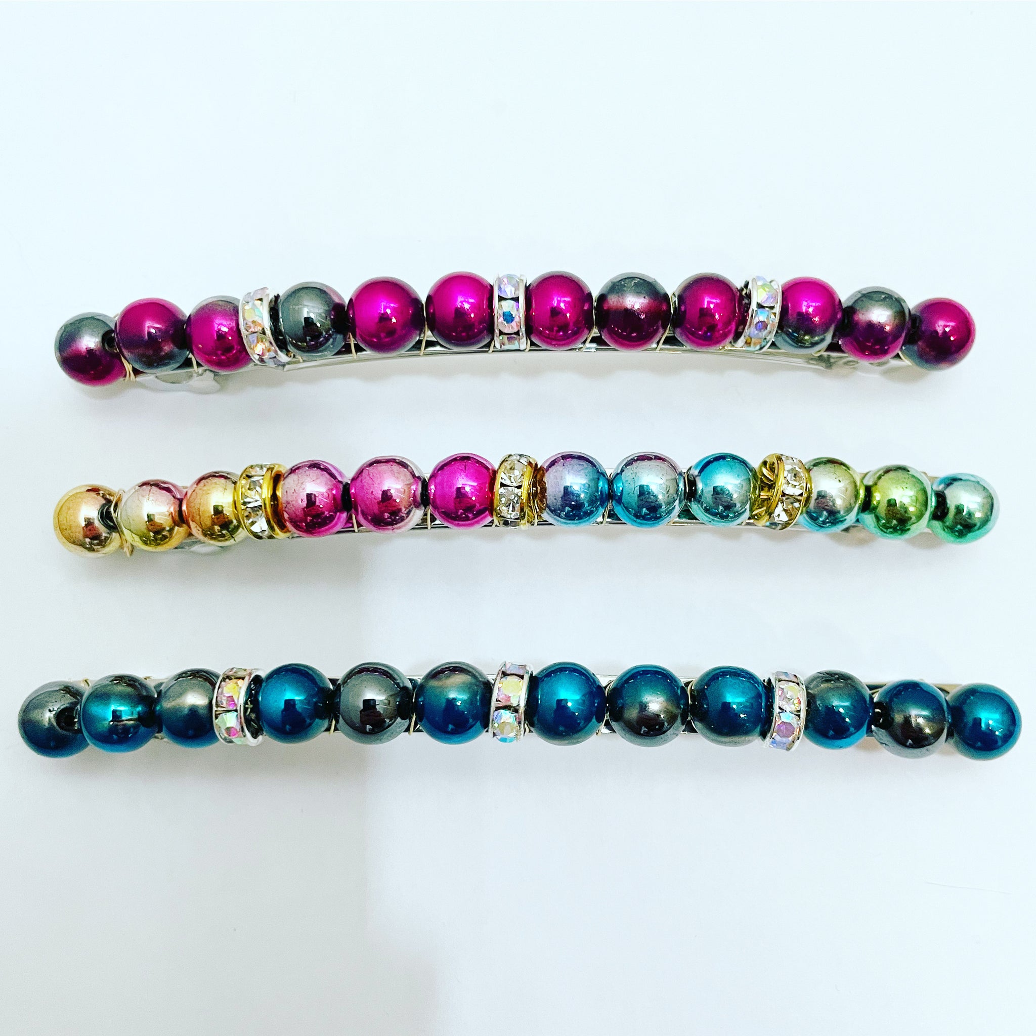 Gemstone Crystal Barrette
