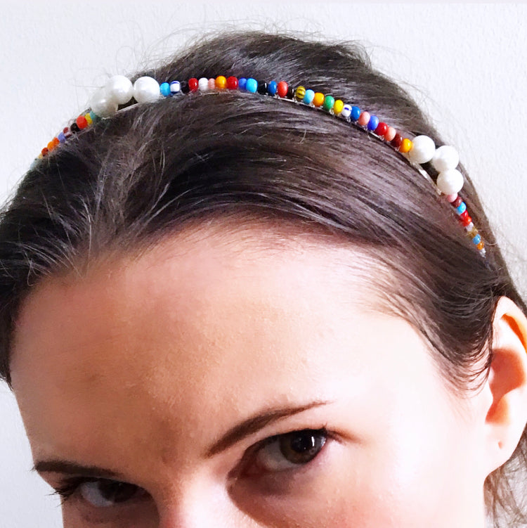 Beaded Pearl Crown