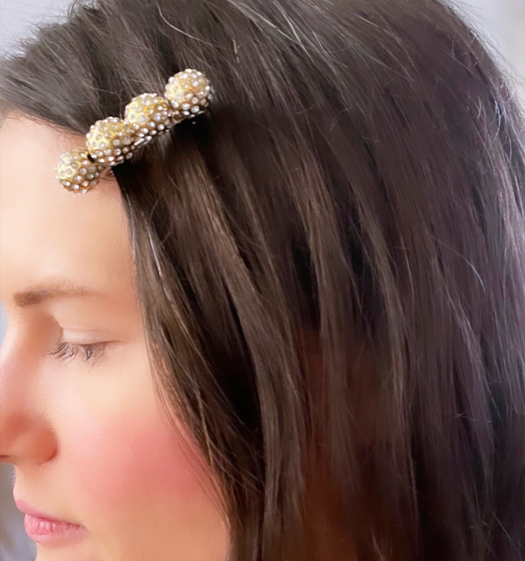Crystal Bauble Barrette