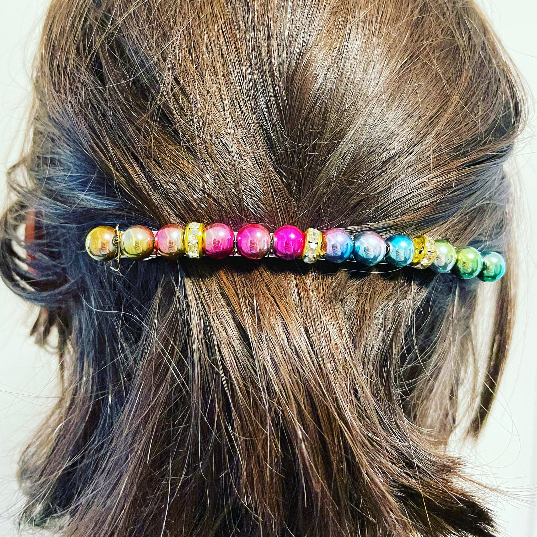 Gemstone Crystal Barrette