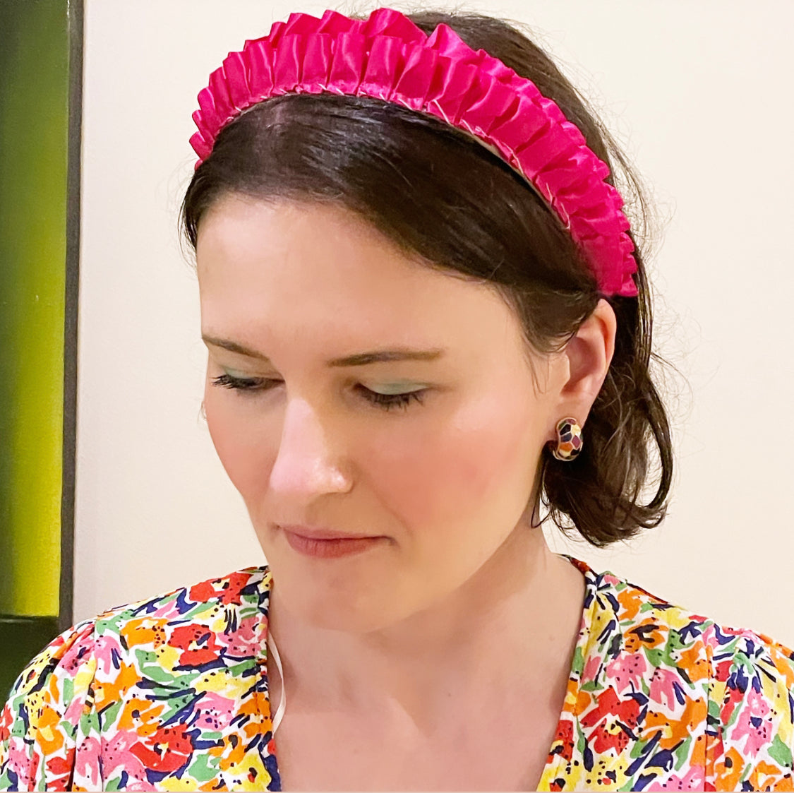 Satin Ruffle Crown