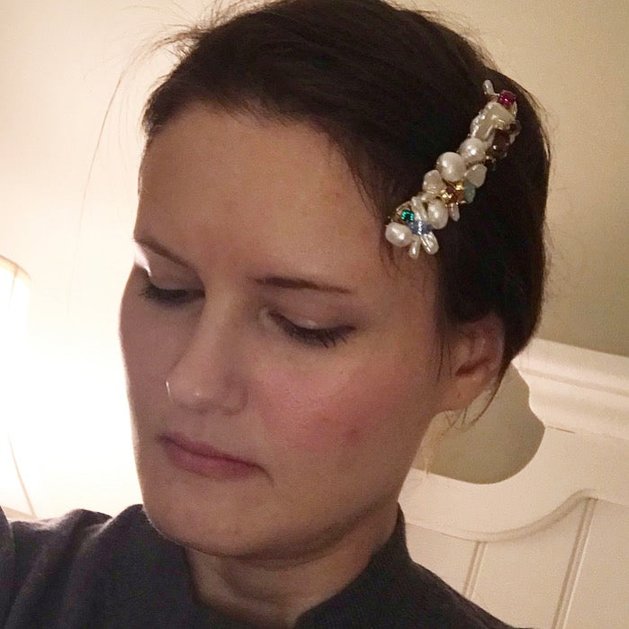 Pearl Crystal Barrette