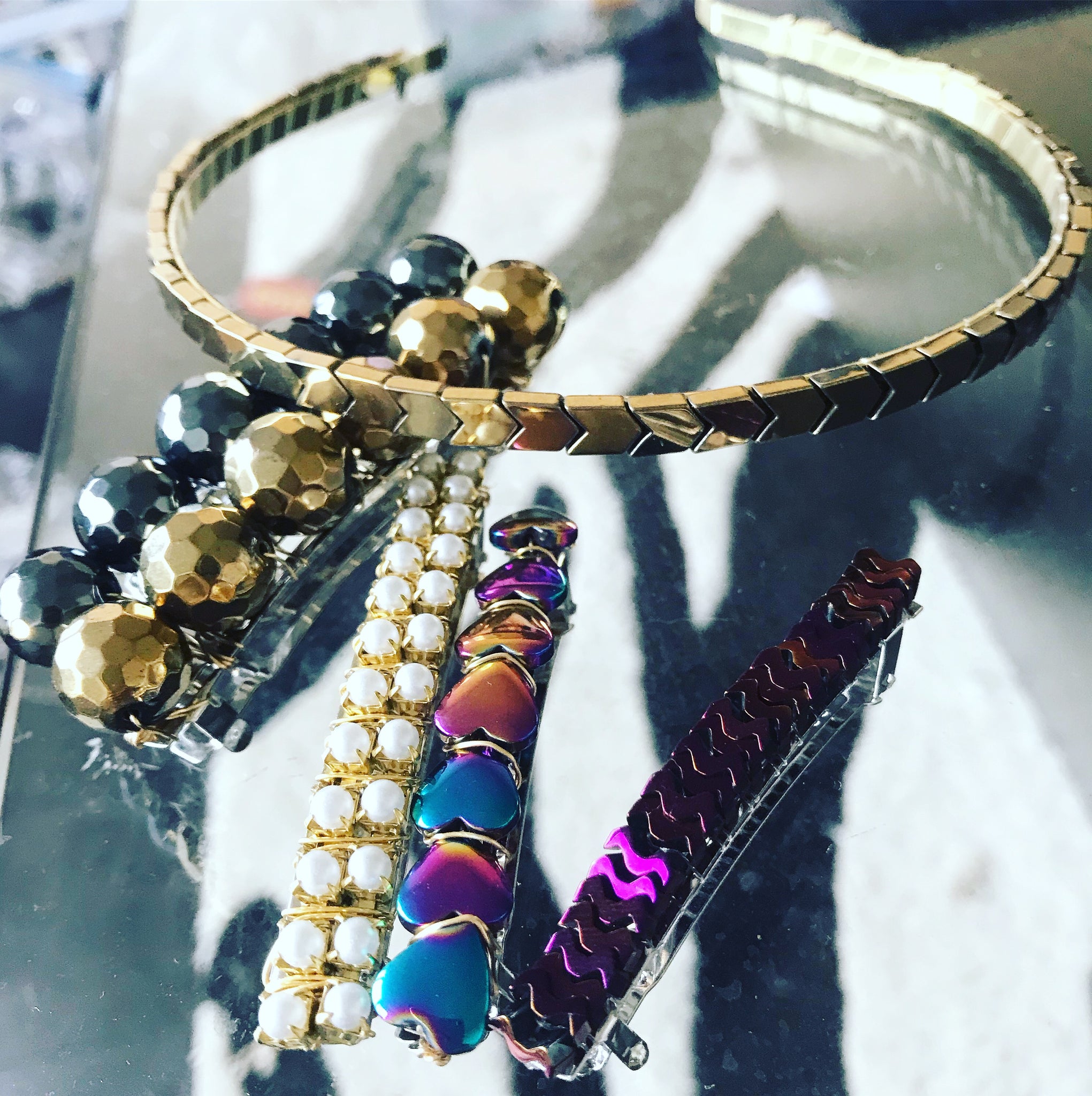 Disco Ball Metal Barrette