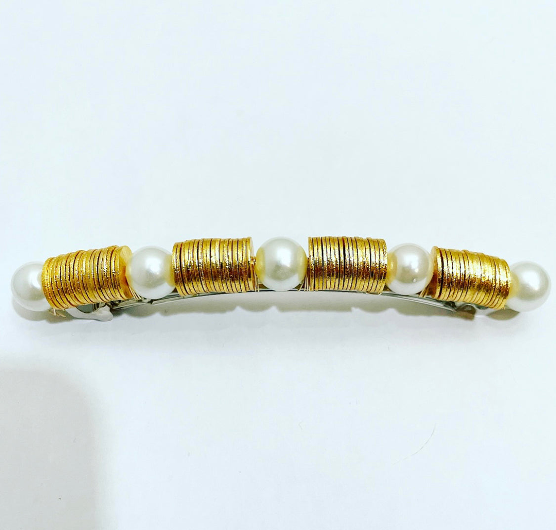 Pearl Disc Barrette