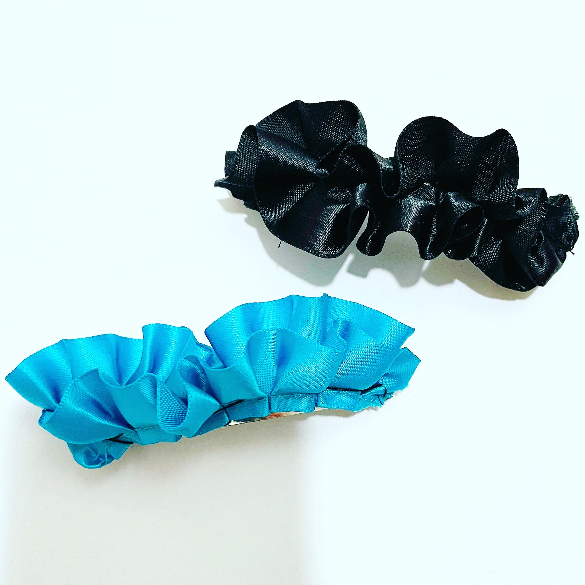 Satin Ruffle Barrette