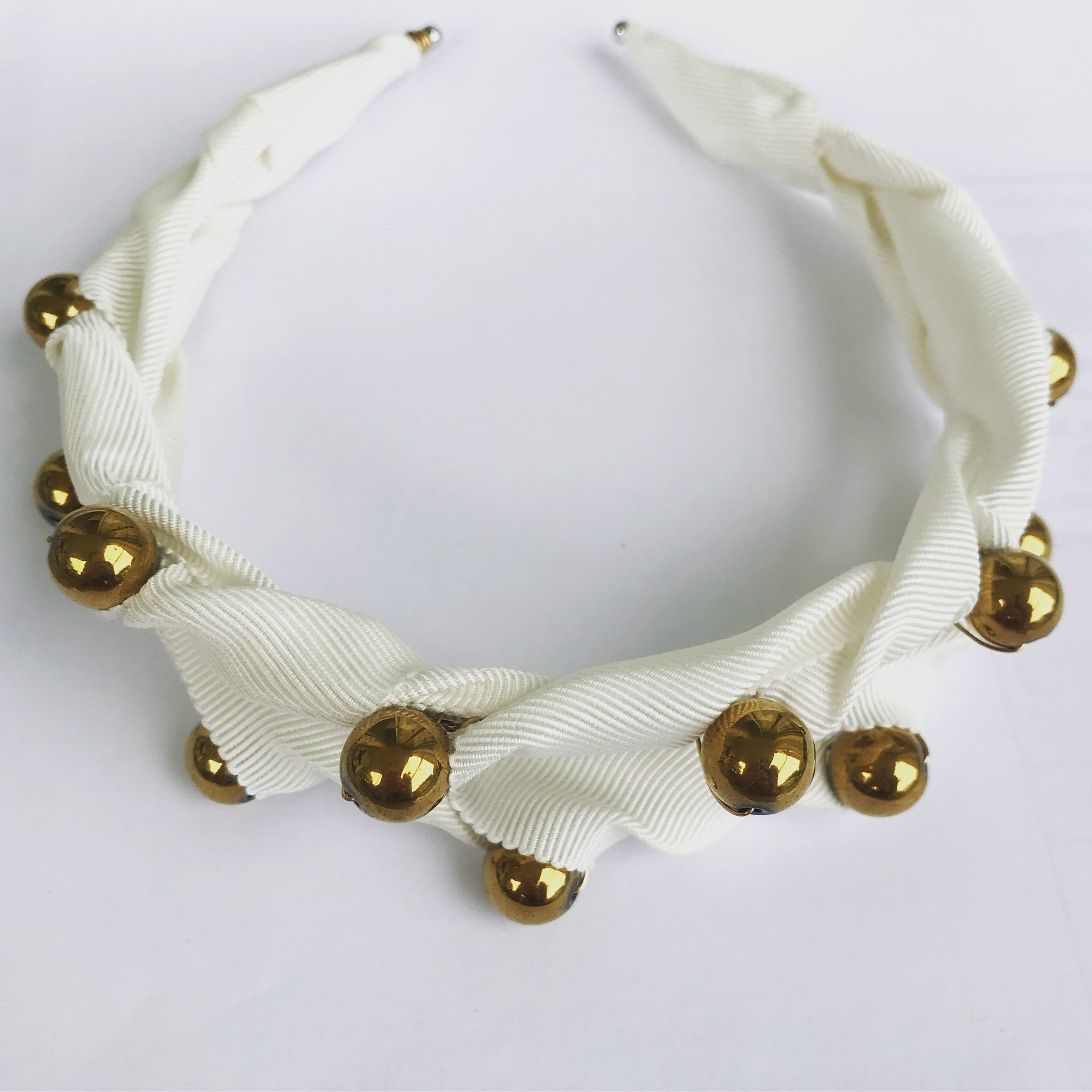 Grosgrain Jeweled Headpiece