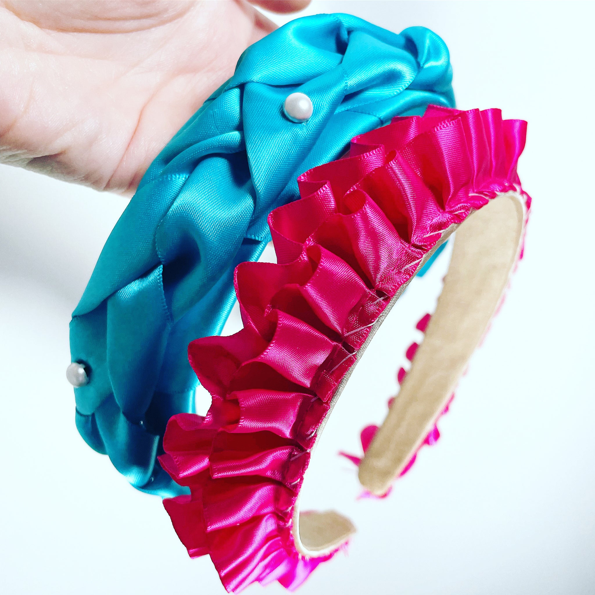 Satin Ruffle Crown