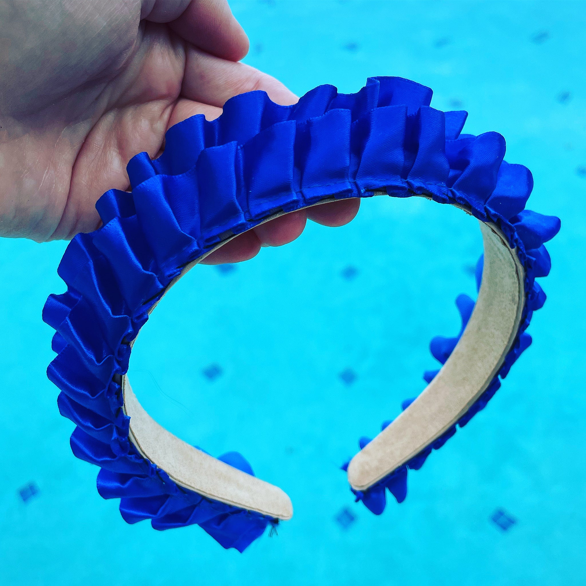 Satin Ruffle Crown