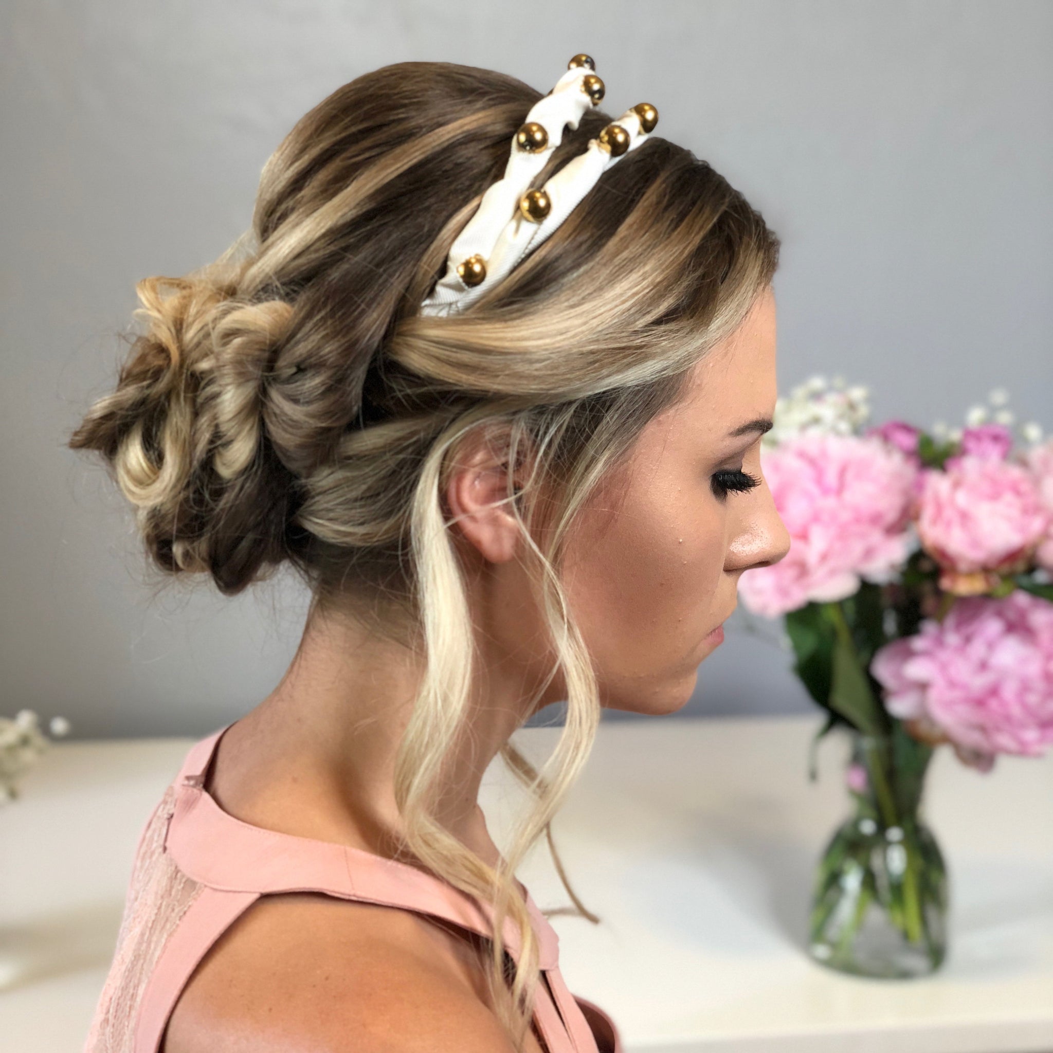 Grosgrain Jeweled Headpiece