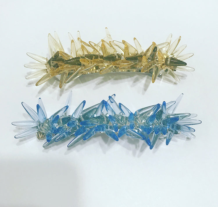 Pastel Glass Spike Barrette