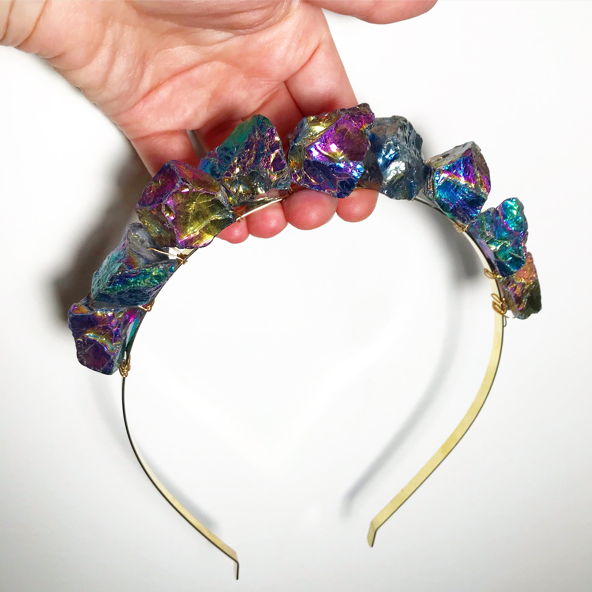 Rainbow Quartz Crown