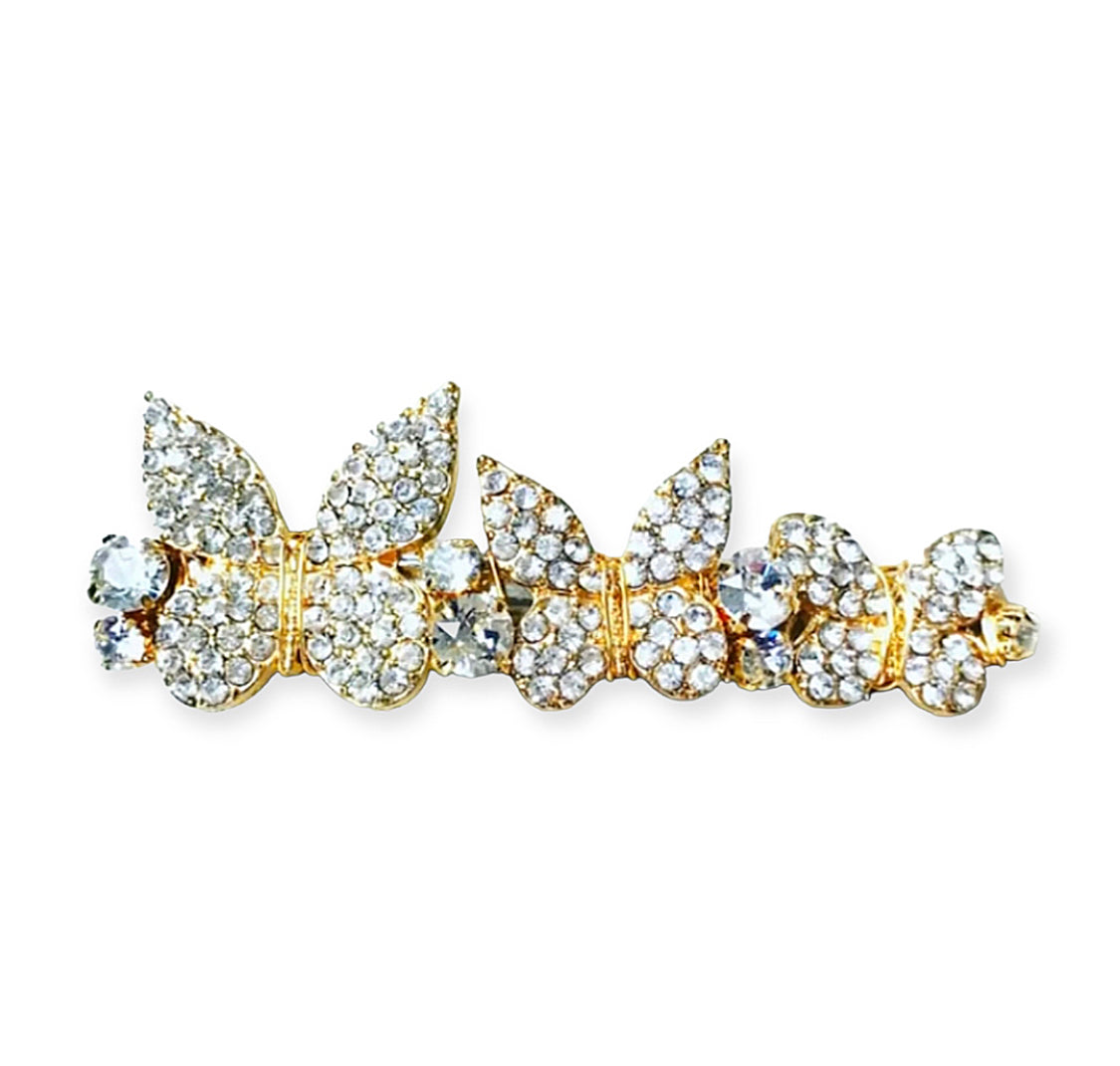 Crystal Butterfly Barrette