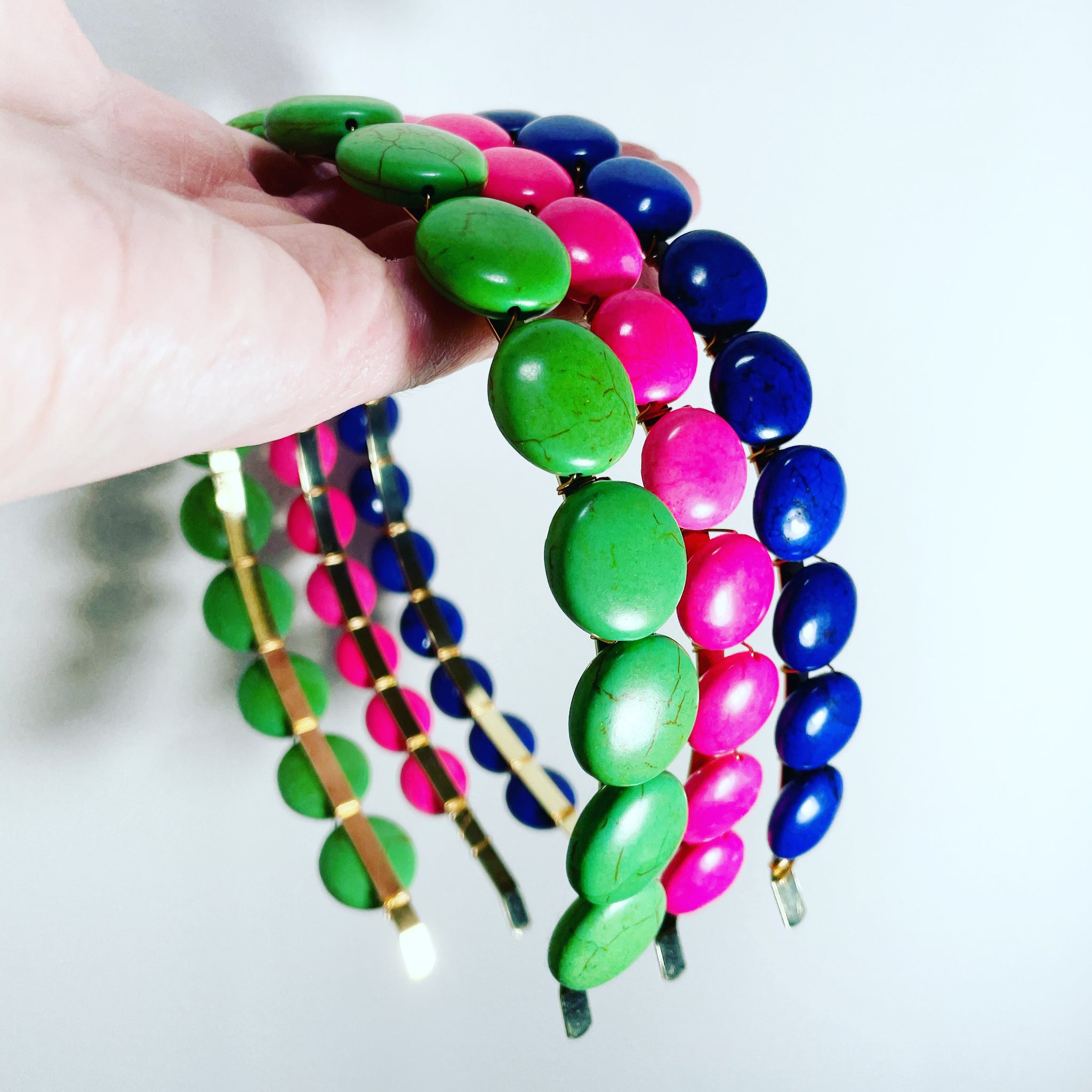 Puffed Gemstone Headband