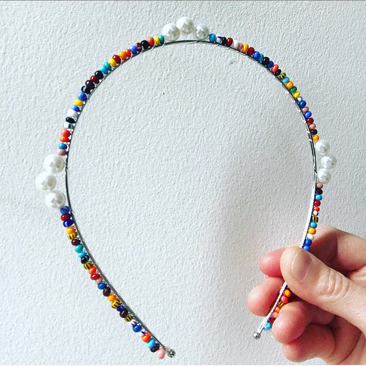 Beaded Pearl Crown