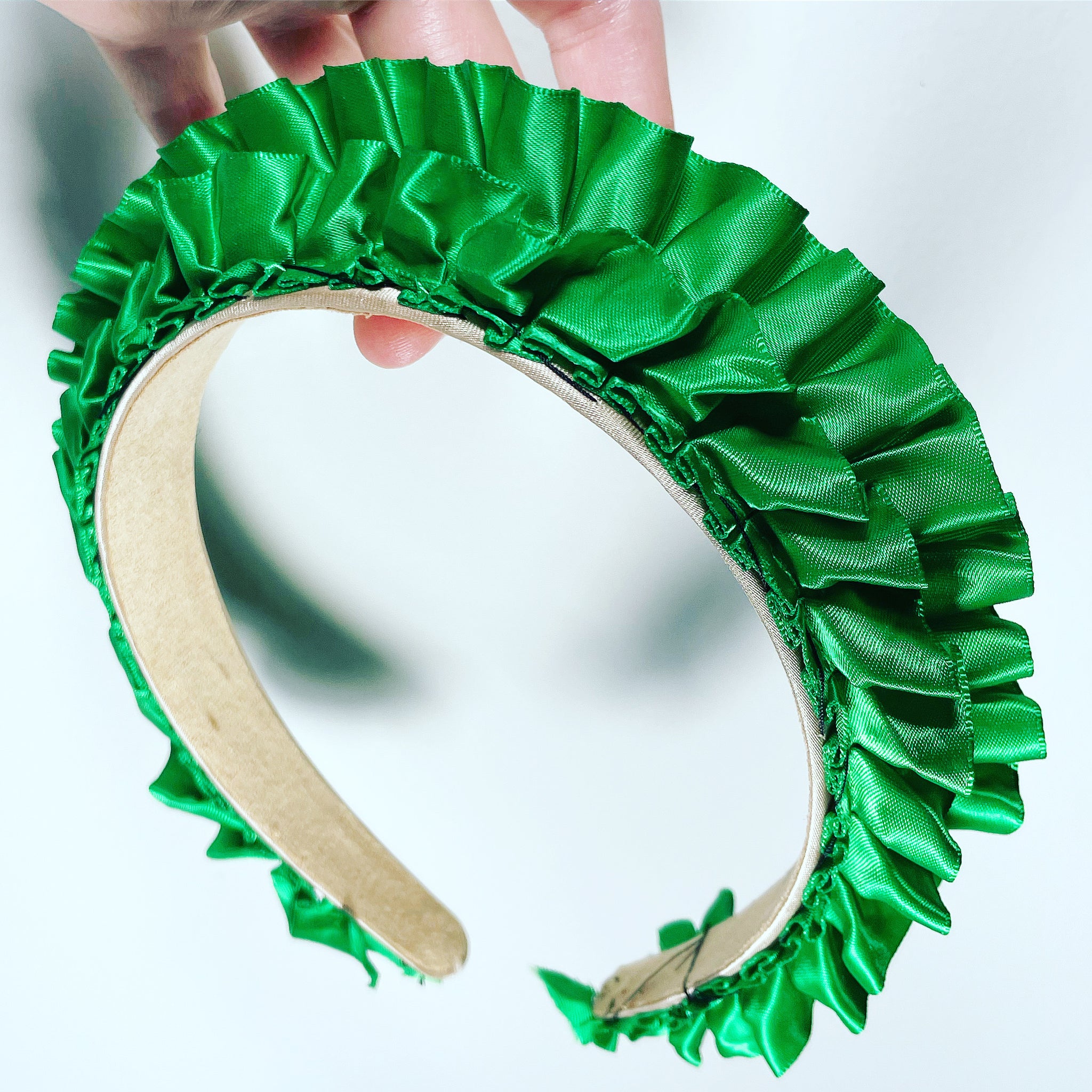 Satin Ruffle Crown