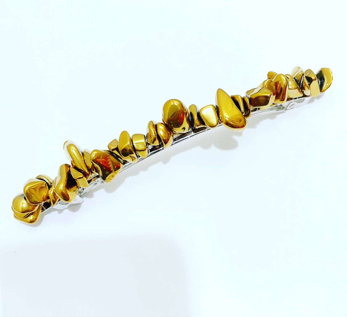 Gemstone Chip Barrette