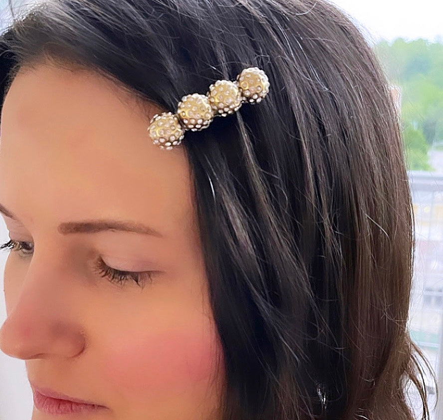 Crystal Bauble Barrette