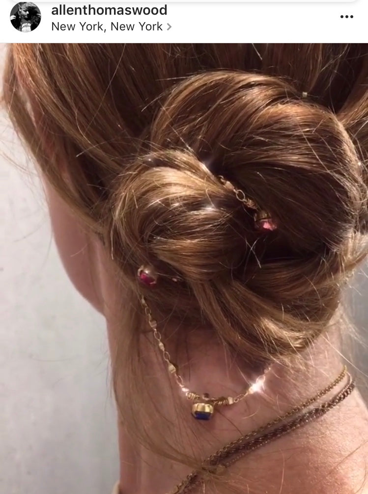 Multi-Color Crystal Chain Headpiece