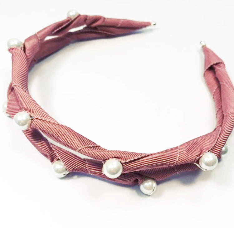 Ribbon Pearl Headpiece