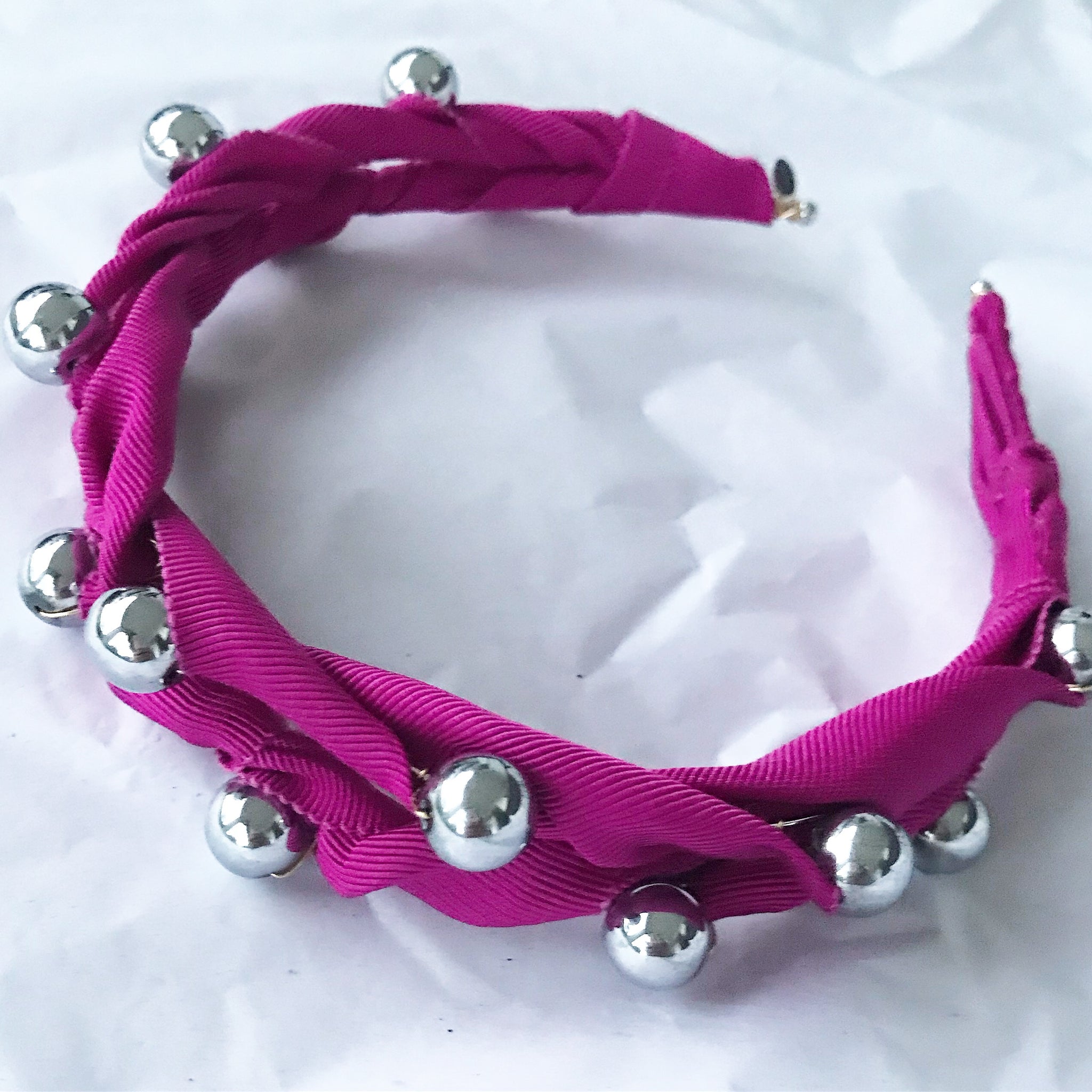 Grosgrain Jeweled Headpiece
