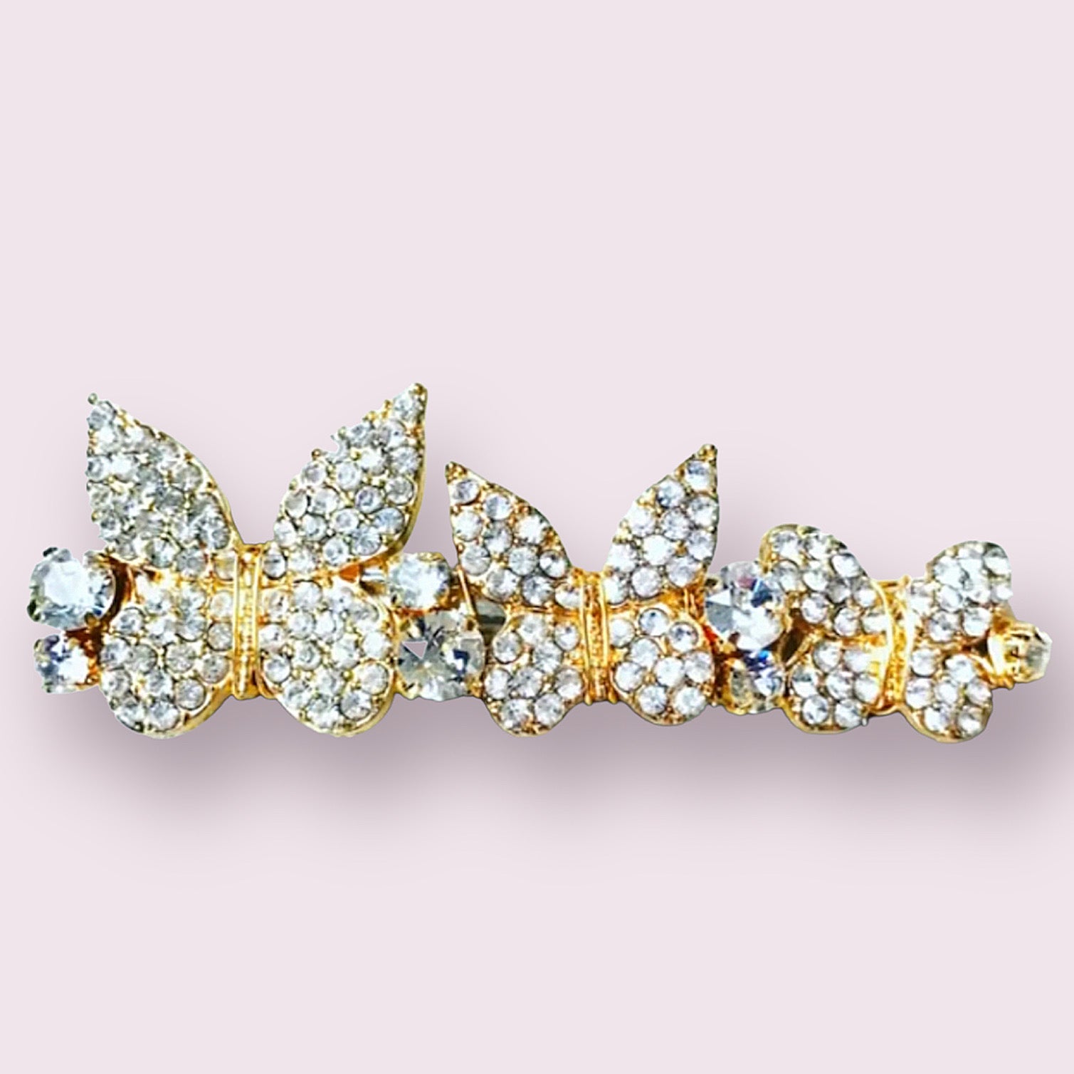 Crystal Butterfly Barrette