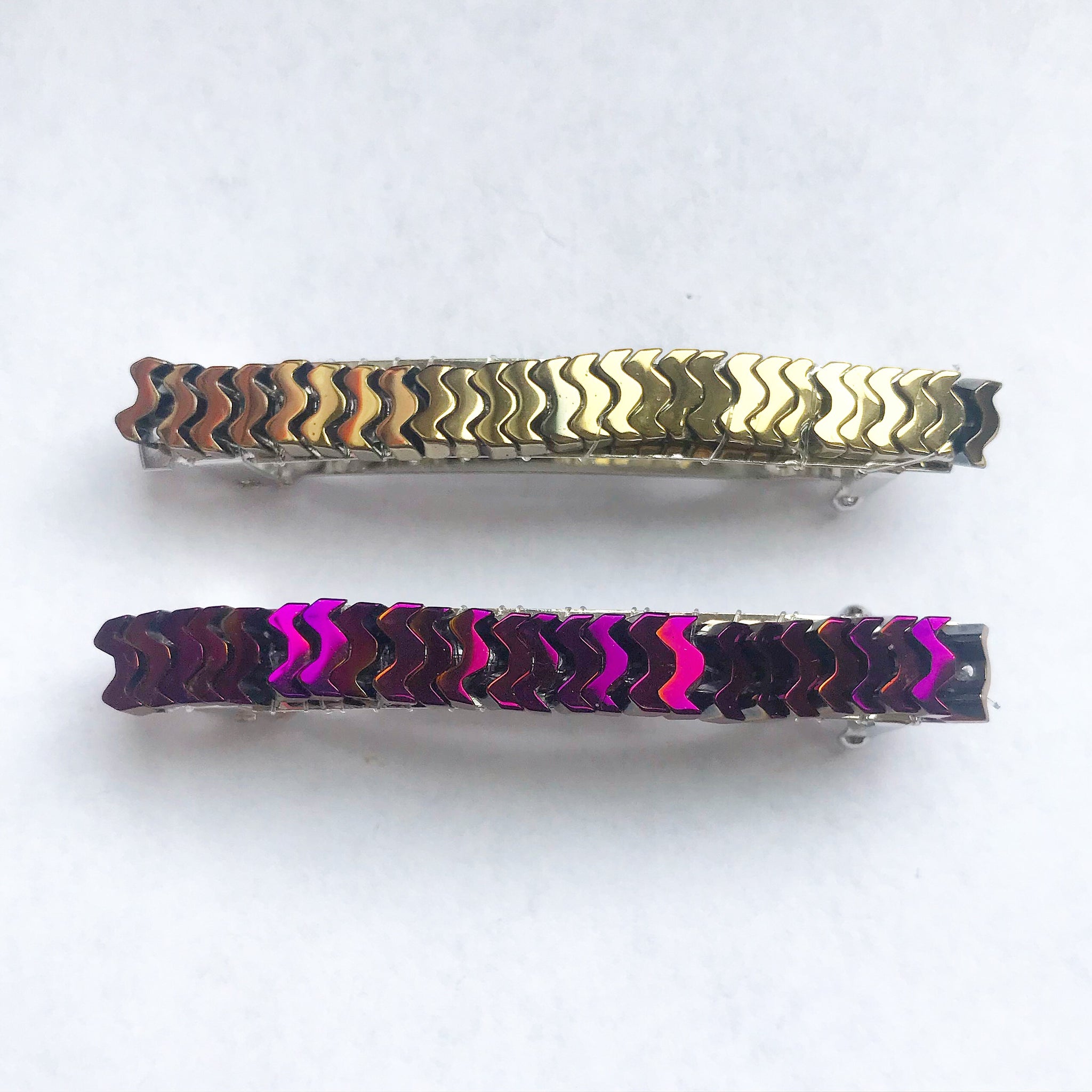 Squiggle Metal Barrette Set