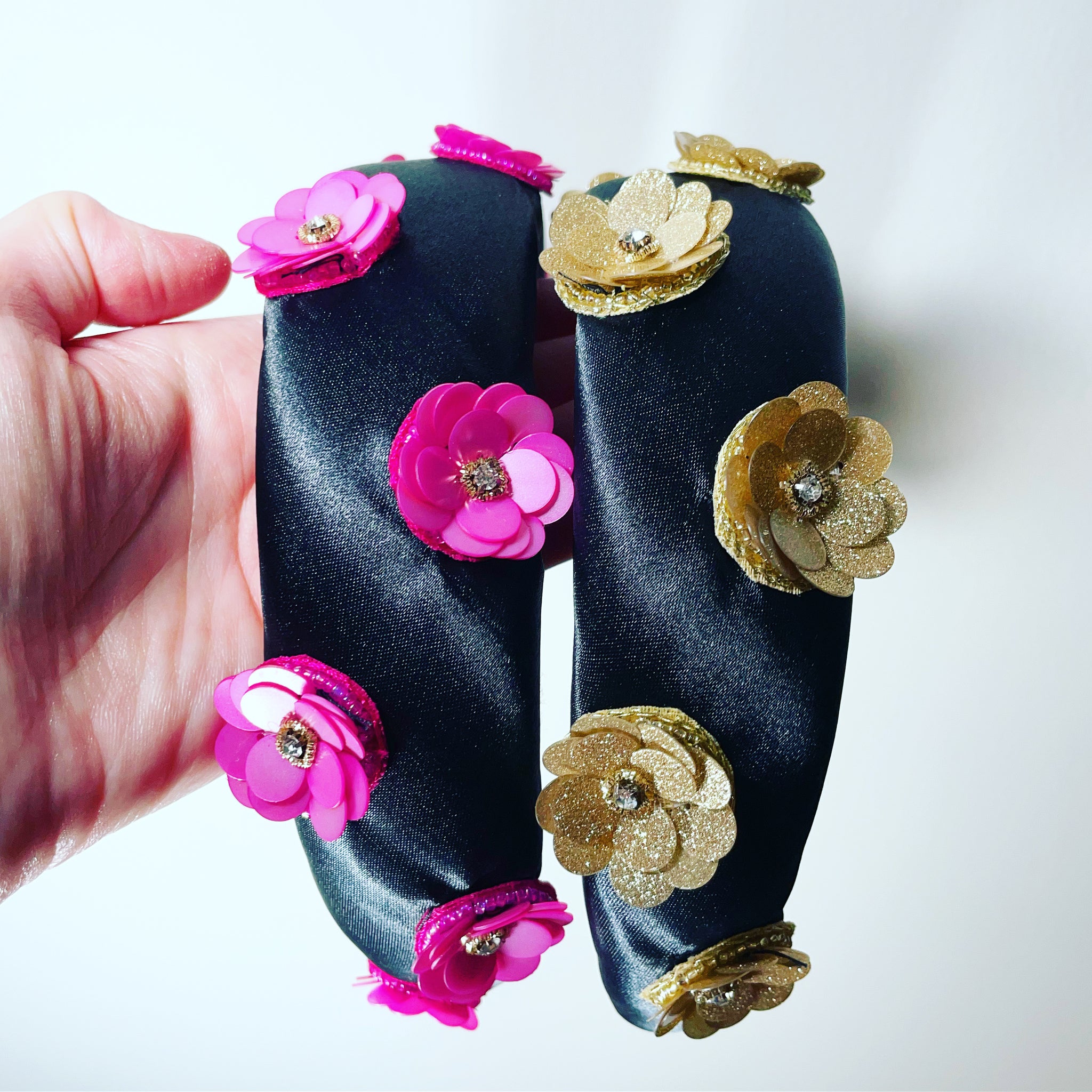 HETTIE x MOXIE Sequin Flower Padded Headband