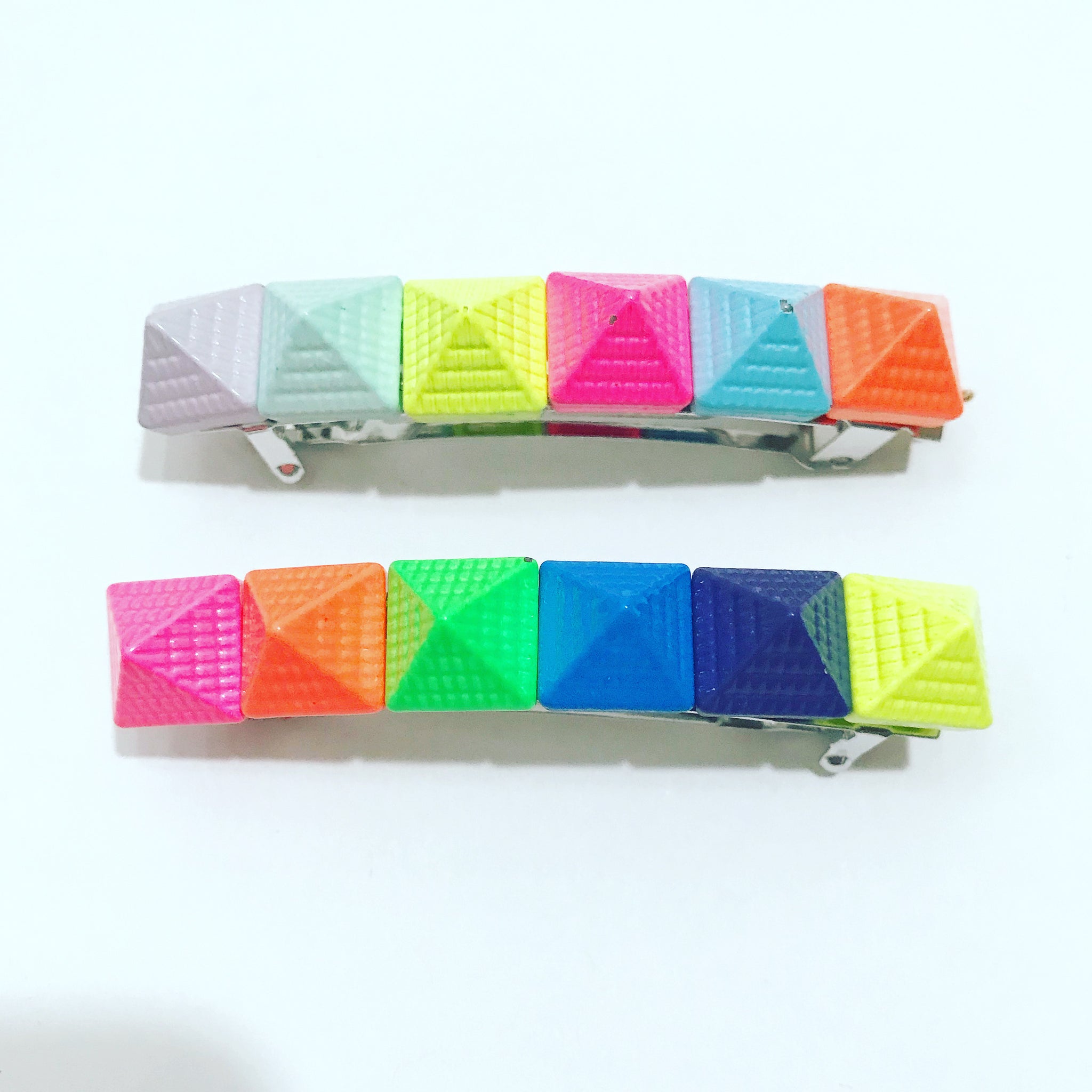 Rainbow Pyramid Barrette