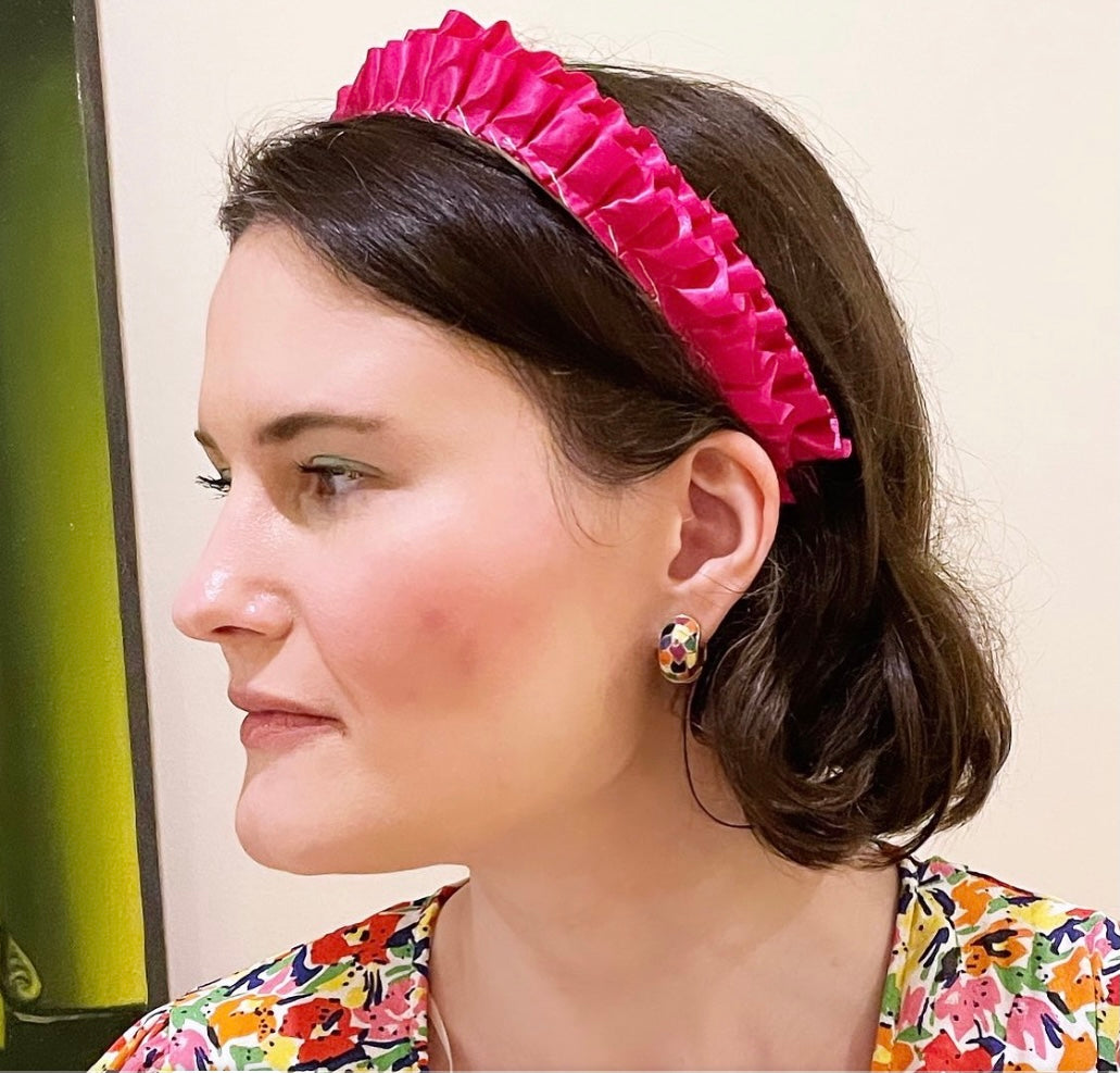 Satin Ruffle Crown