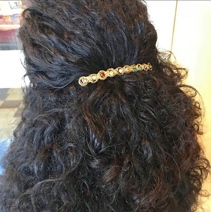 Crystal Love Knot Barrette