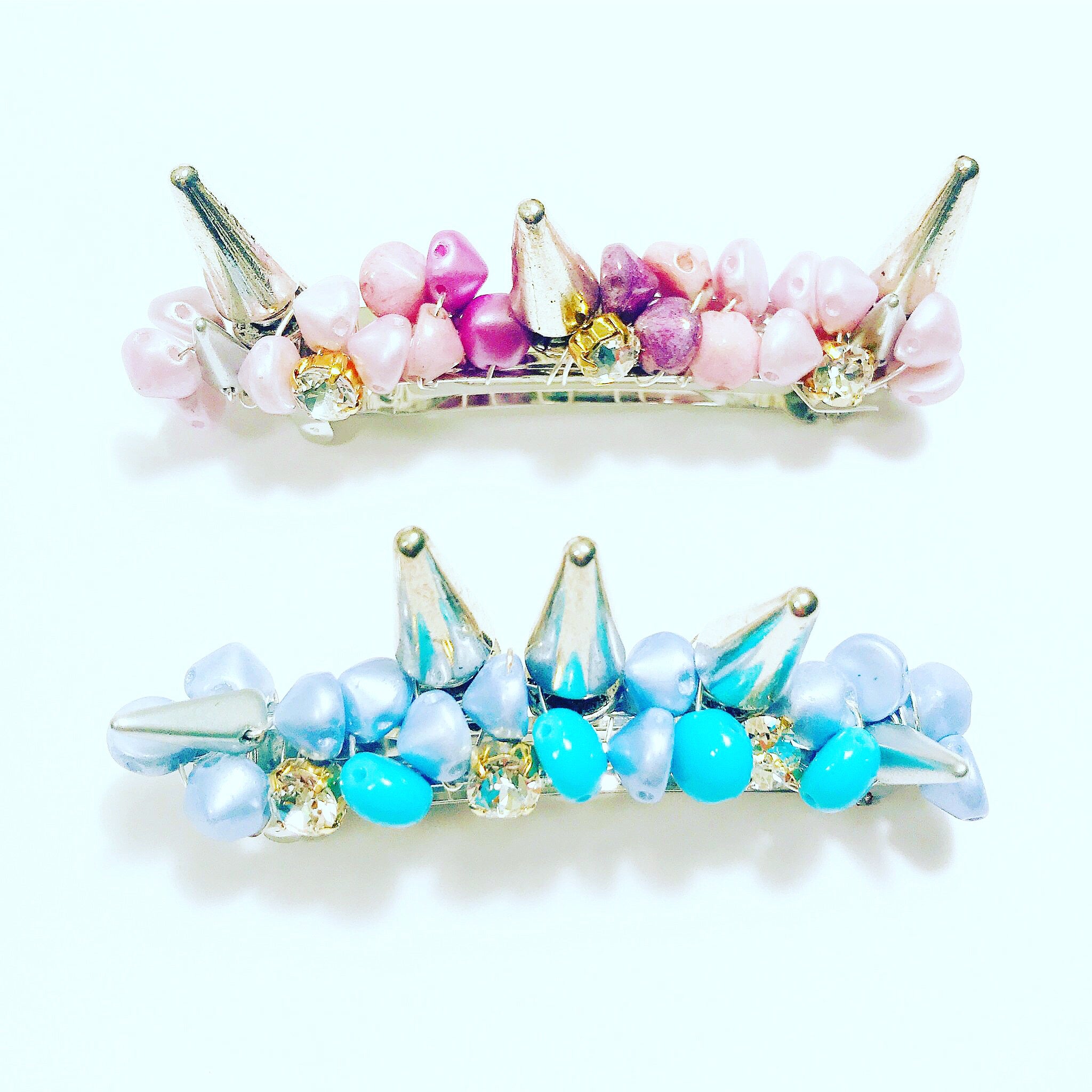 Pastel Ombré Spike Barrette