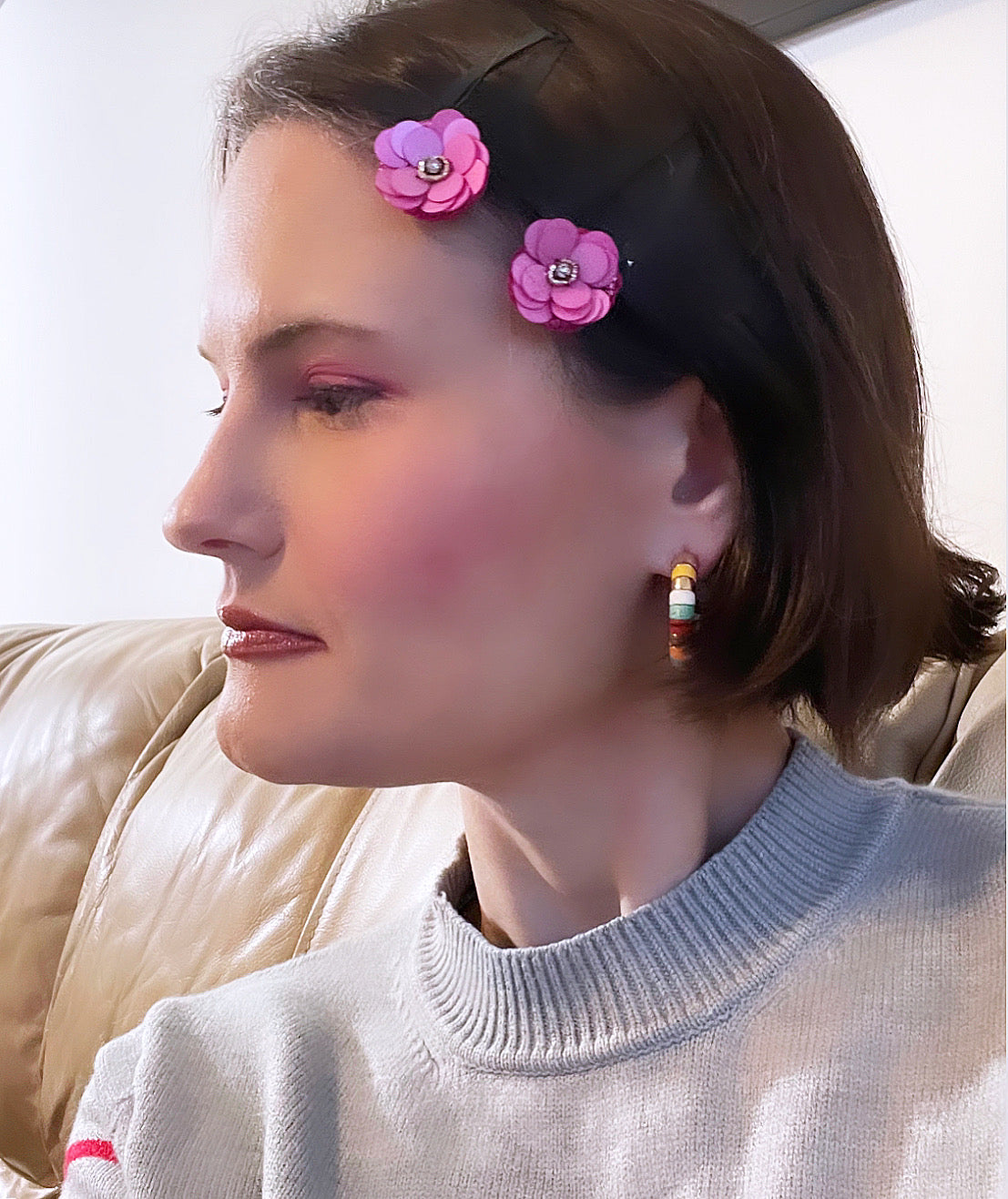 HETTIE x MOXIE Sequin Flower Snap Clip Set