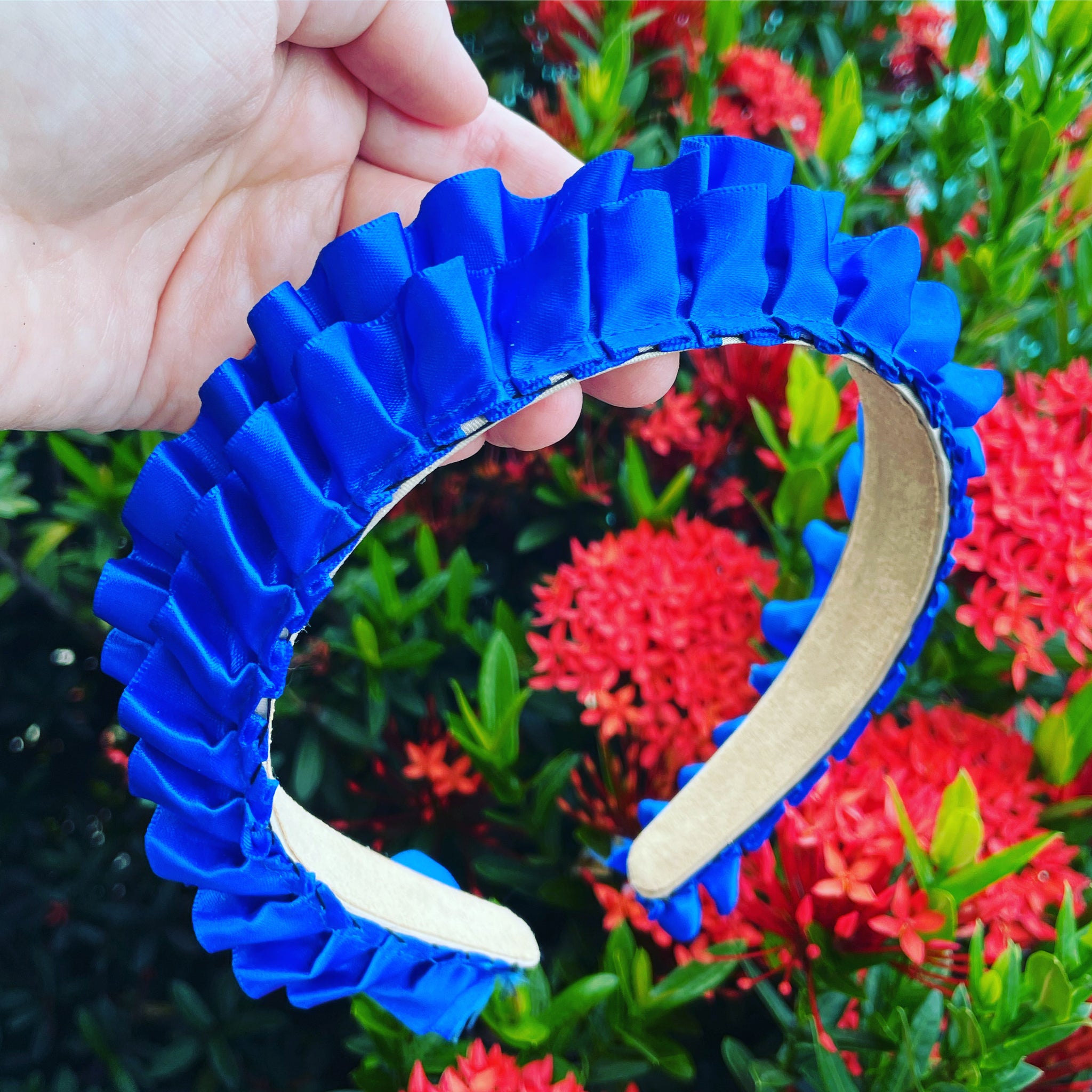 Satin Ruffle Crown