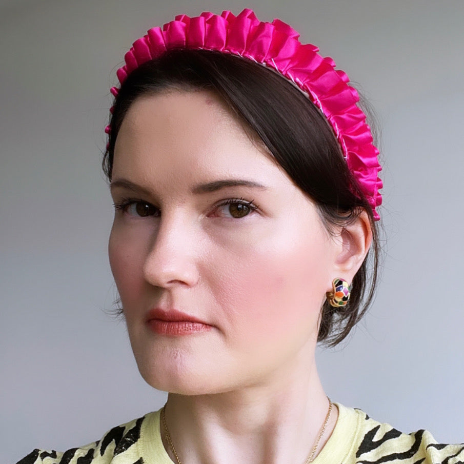Satin Ruffle Crown
