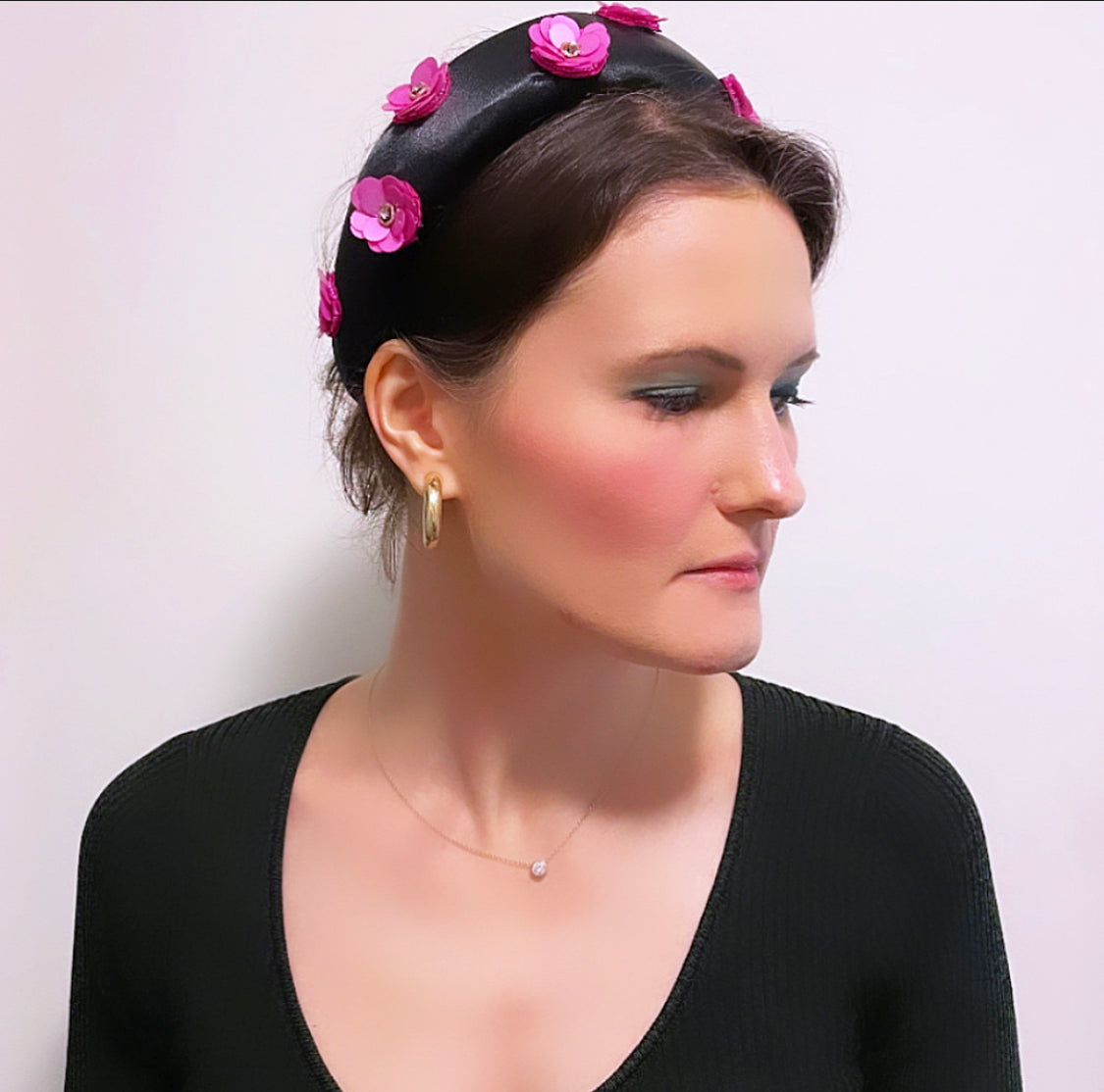 HETTIE x MOXIE Sequin Flower Padded Headband