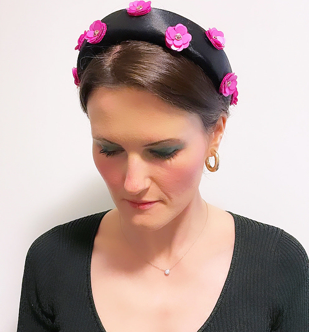 HETTIE x MOXIE Sequin Flower Padded Headband