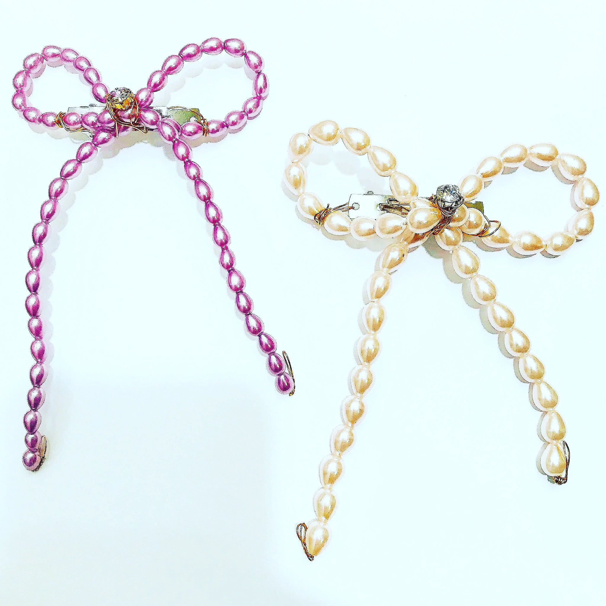 Pearl Bow Barrette