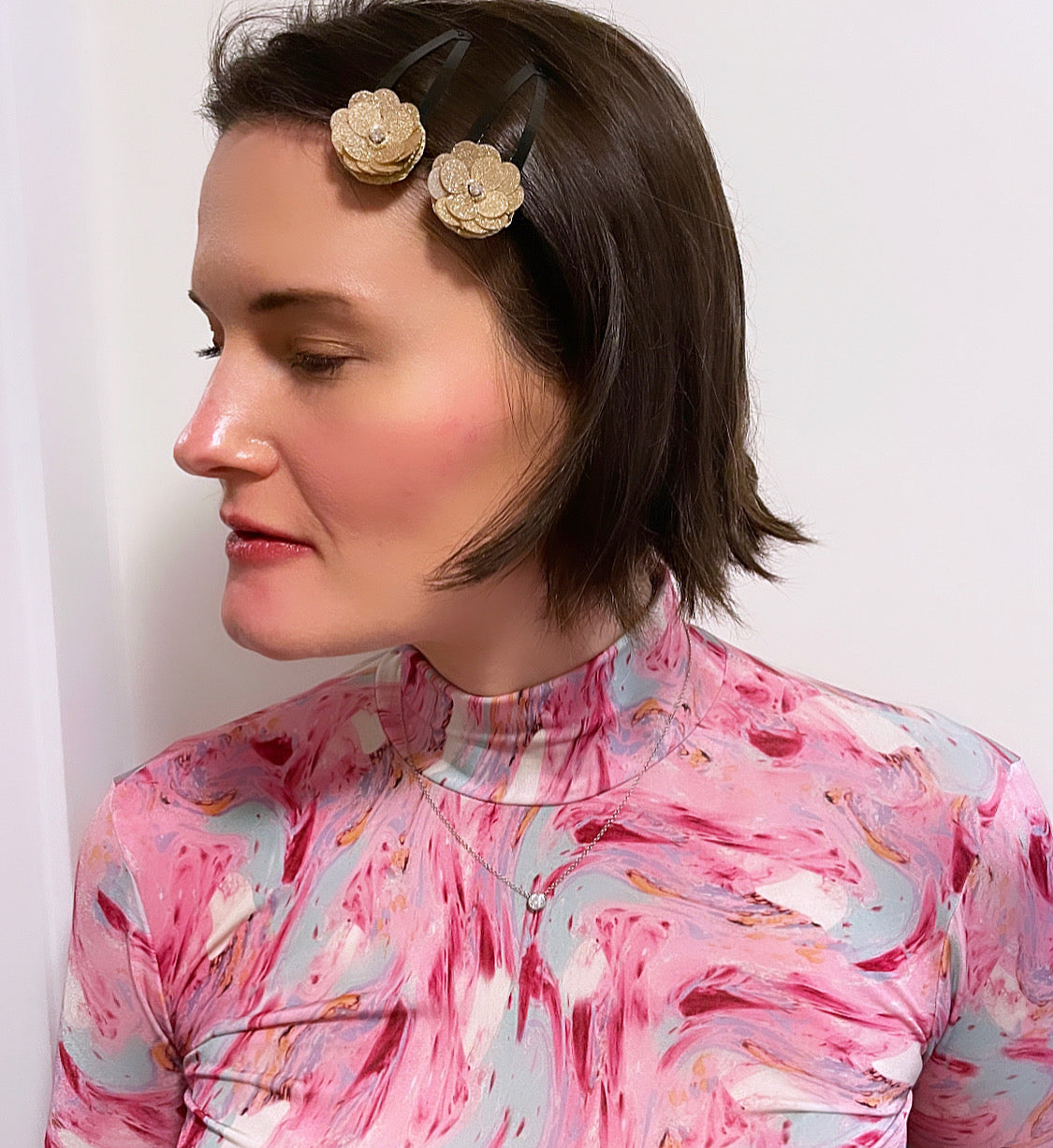 HETTIE x MOXIE Sequin Flower Snap Clip Set