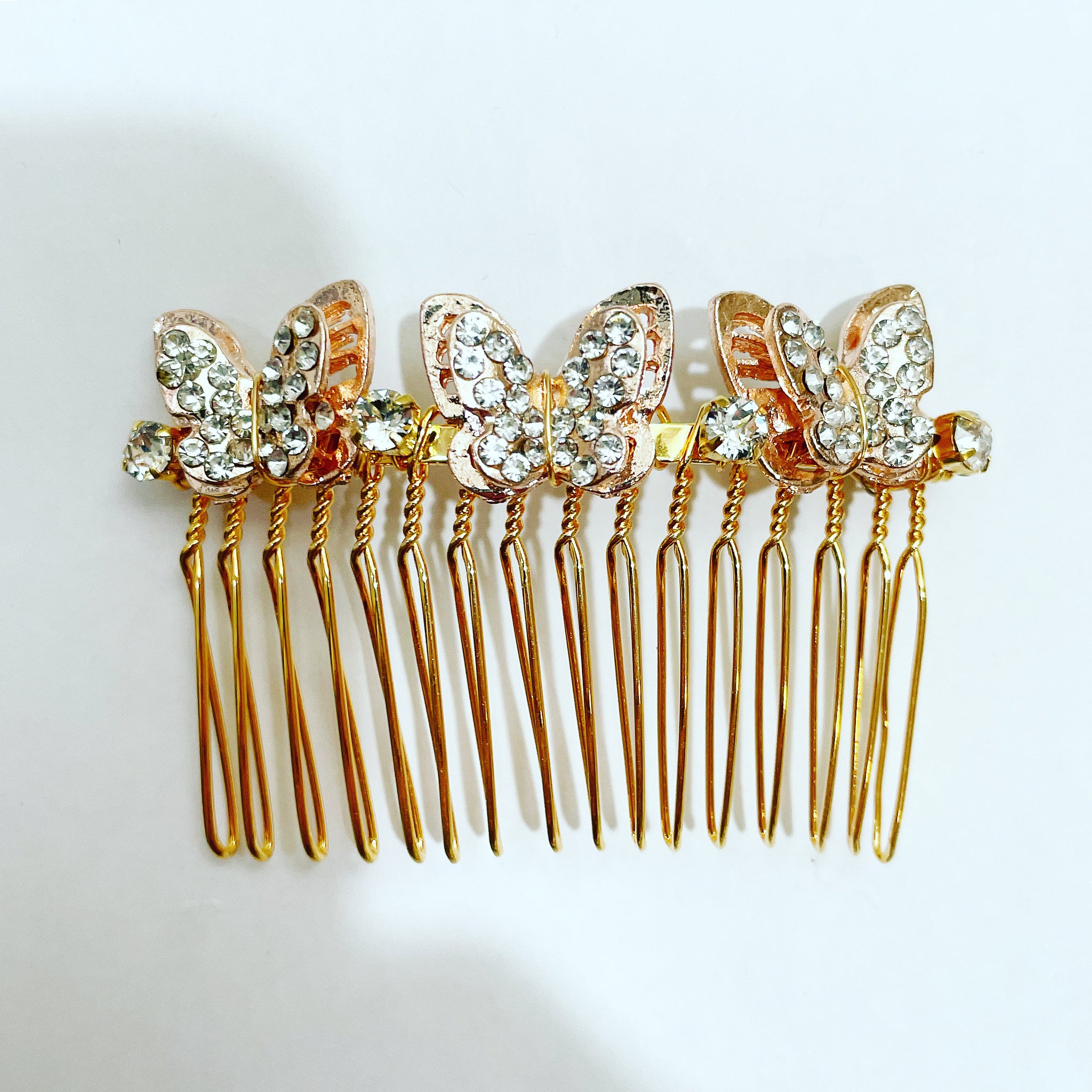 Crystal Butterfly Comb