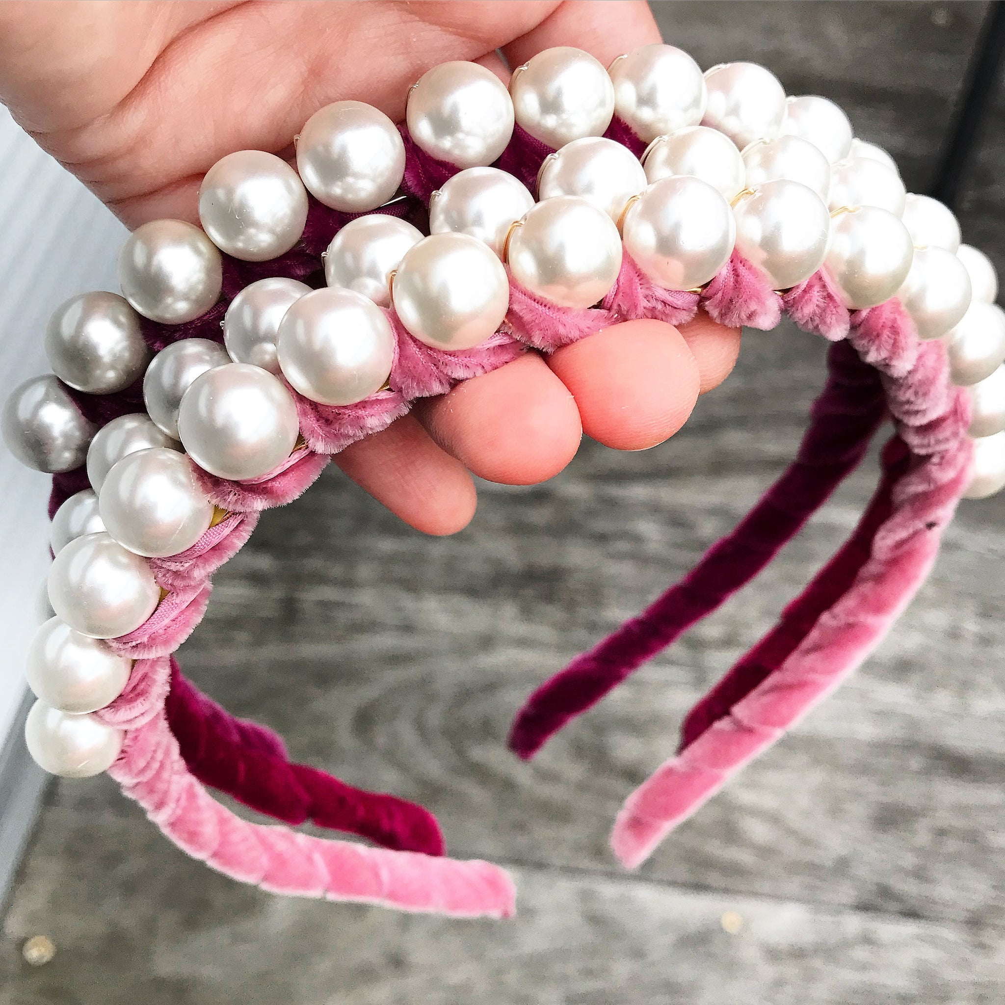 Velvet Pearls Crown