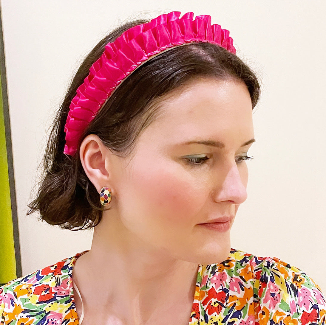 Satin Ruffle Crown