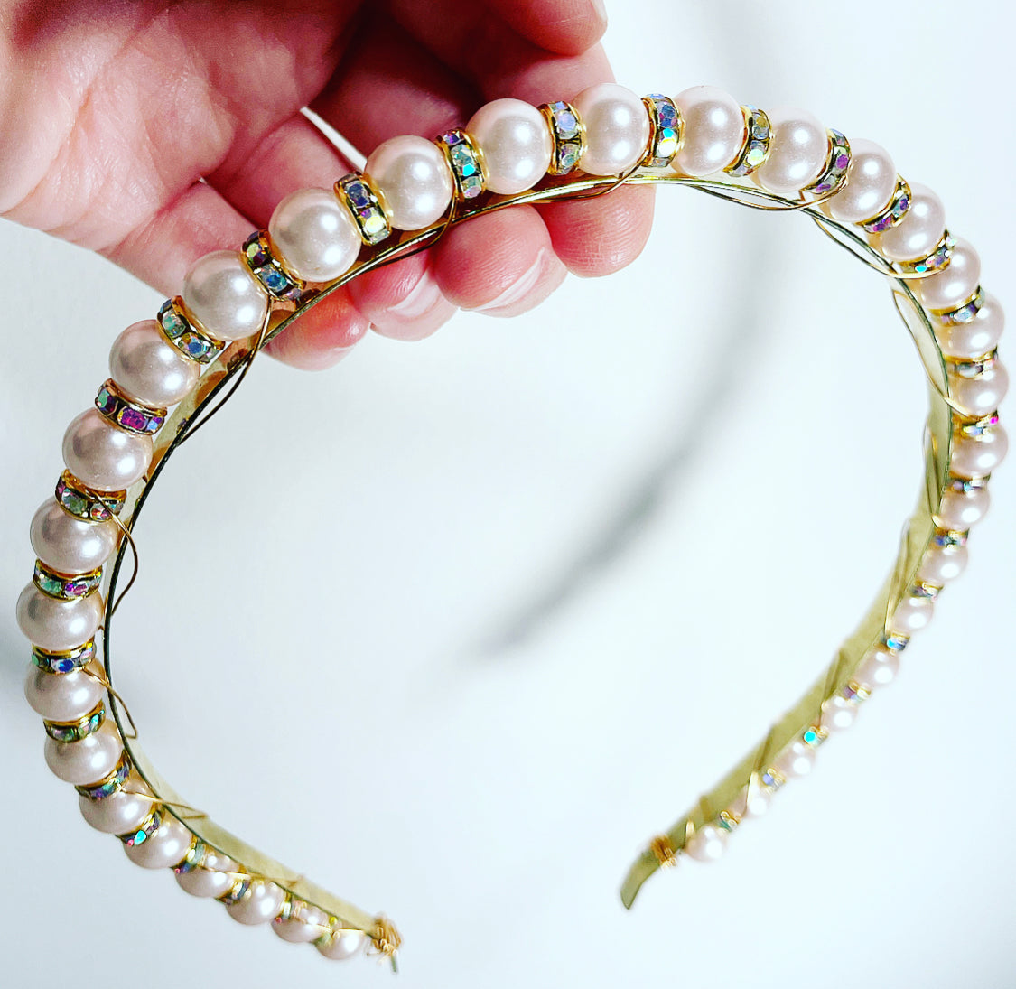 Bejeweled Pearl Crown