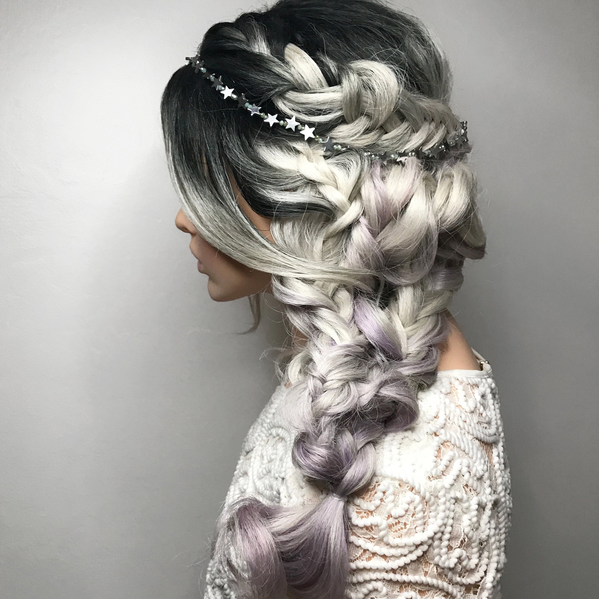 Metal Star Beaded Headpiece