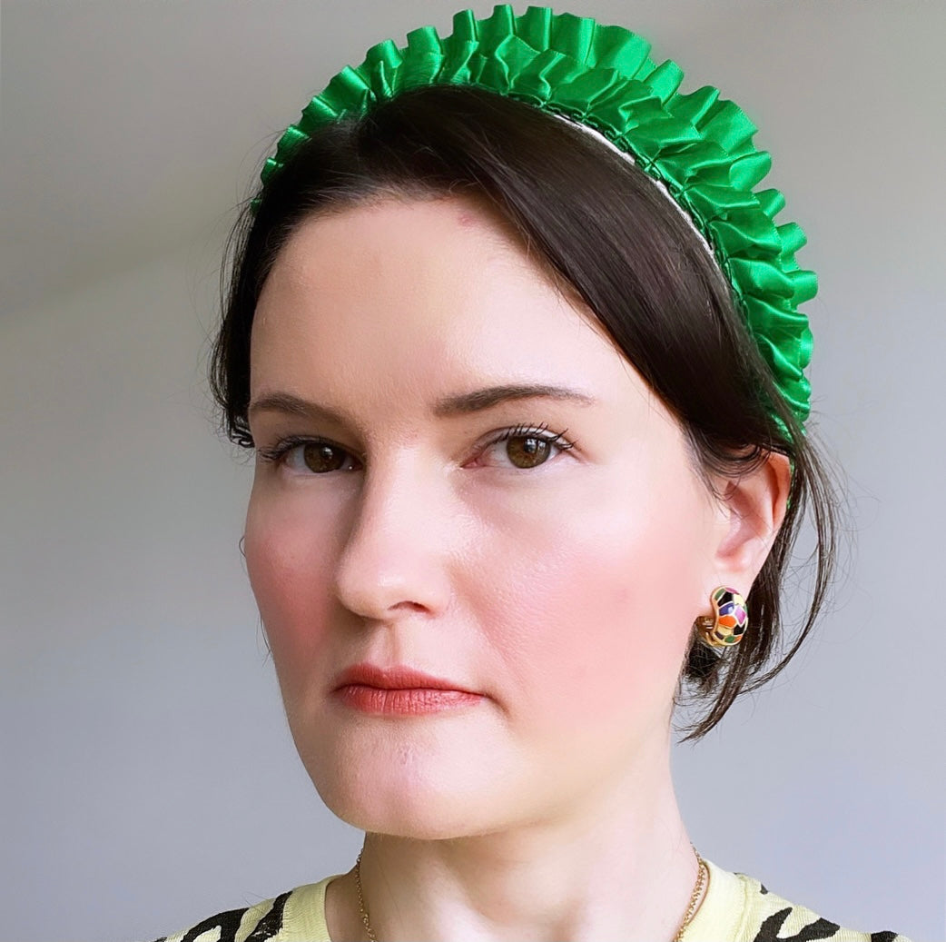 Satin Ruffle Crown